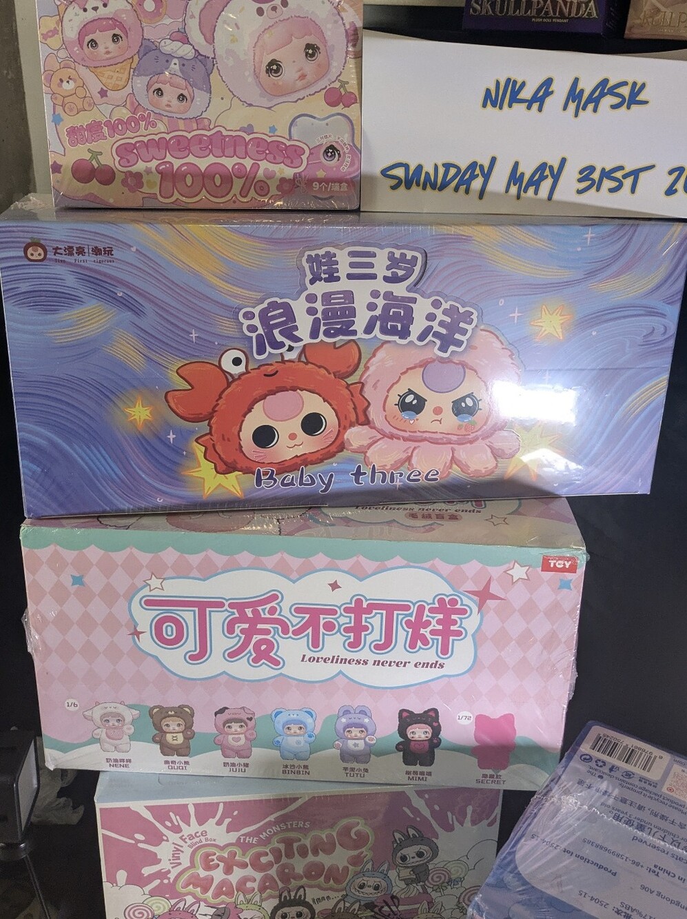 BABYTHREE NOMMI LABUBU POPMART FULL CASES AVAILABLE!